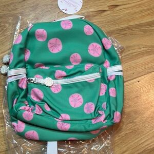 Sweet honey Kids Green and Pink Backpack 13x13 nwt